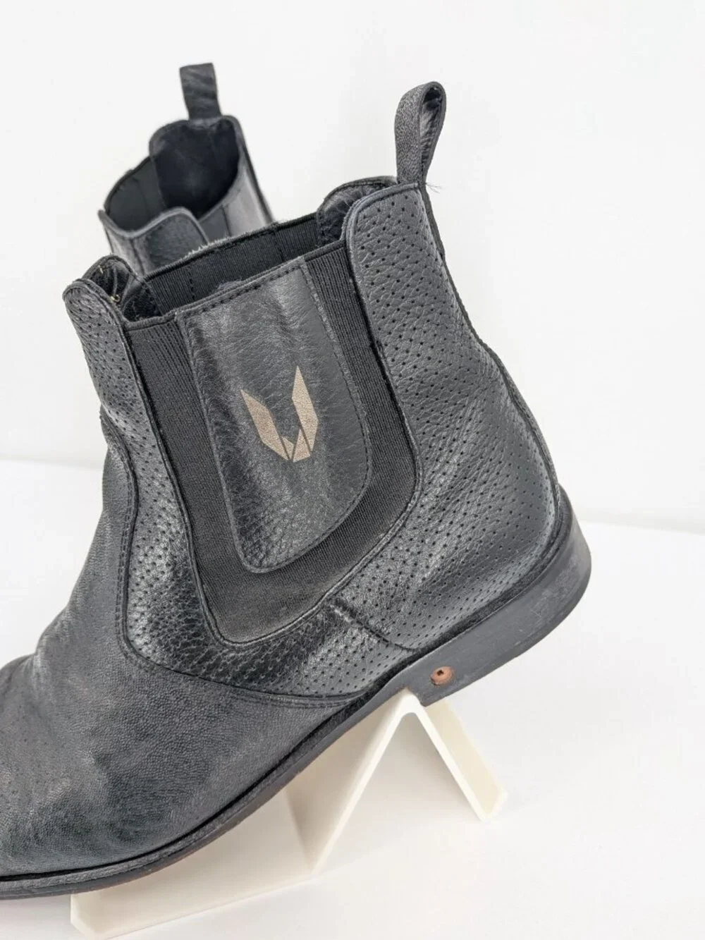 Vestigium Chelsea Boots Leather Square Toe Western Equestrian Rugged Size 8.5